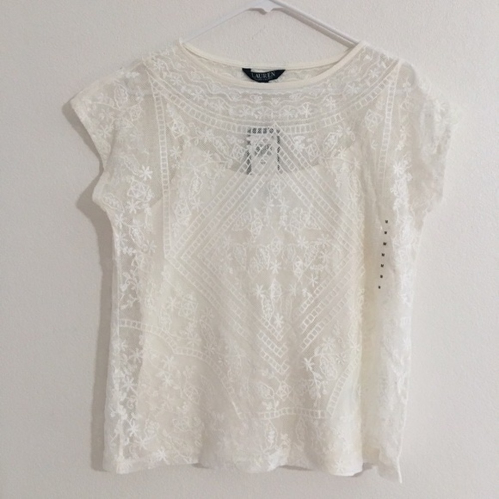 Lauren By Ralph Lauren Lace Blouse